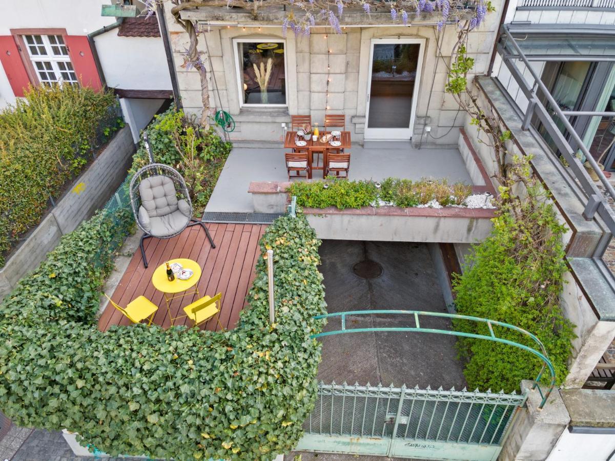 Appartamento True Basel - Zentral I Terrasse Mit Rheinblick Esterno foto