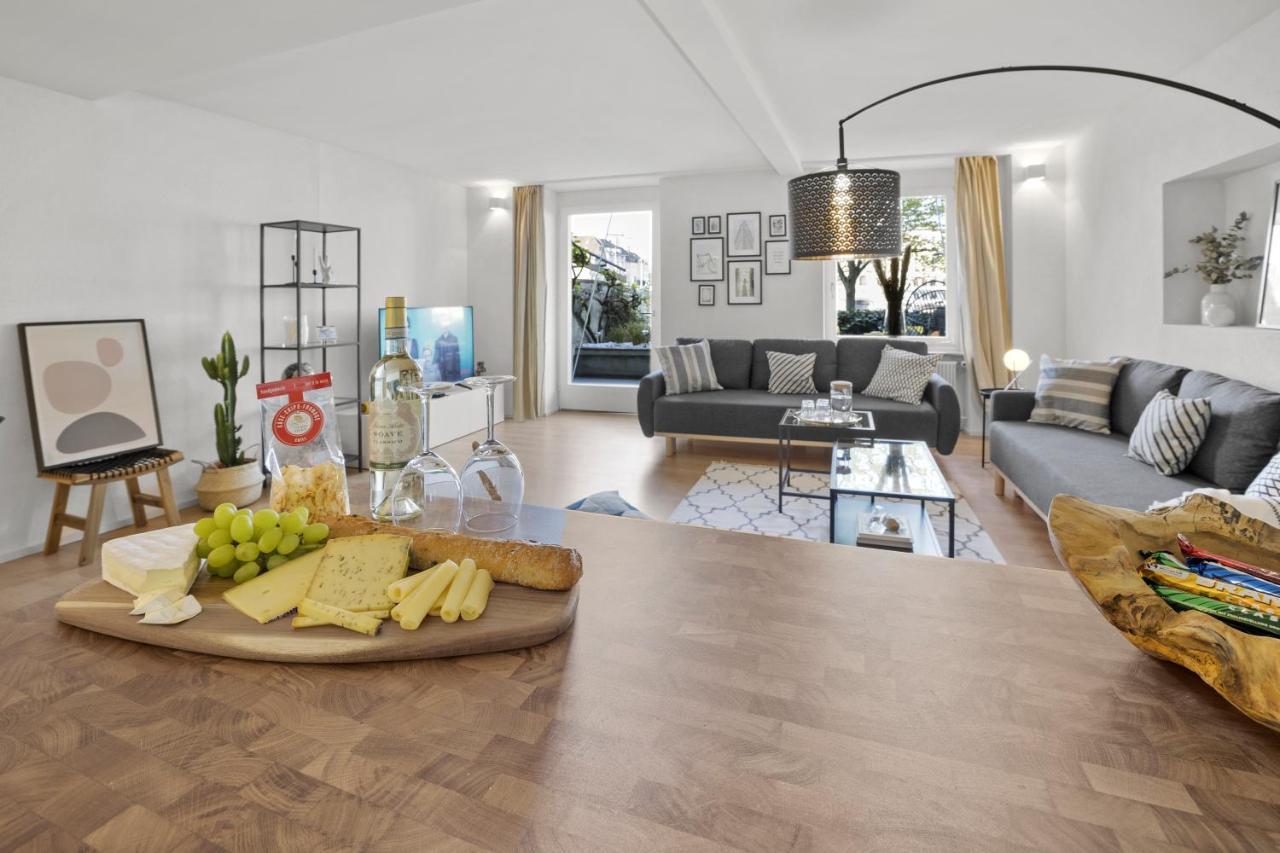 Appartamento True Basel - Zentral I Terrasse Mit Rheinblick Esterno foto